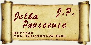 Jelka Pavičević vizit kartica